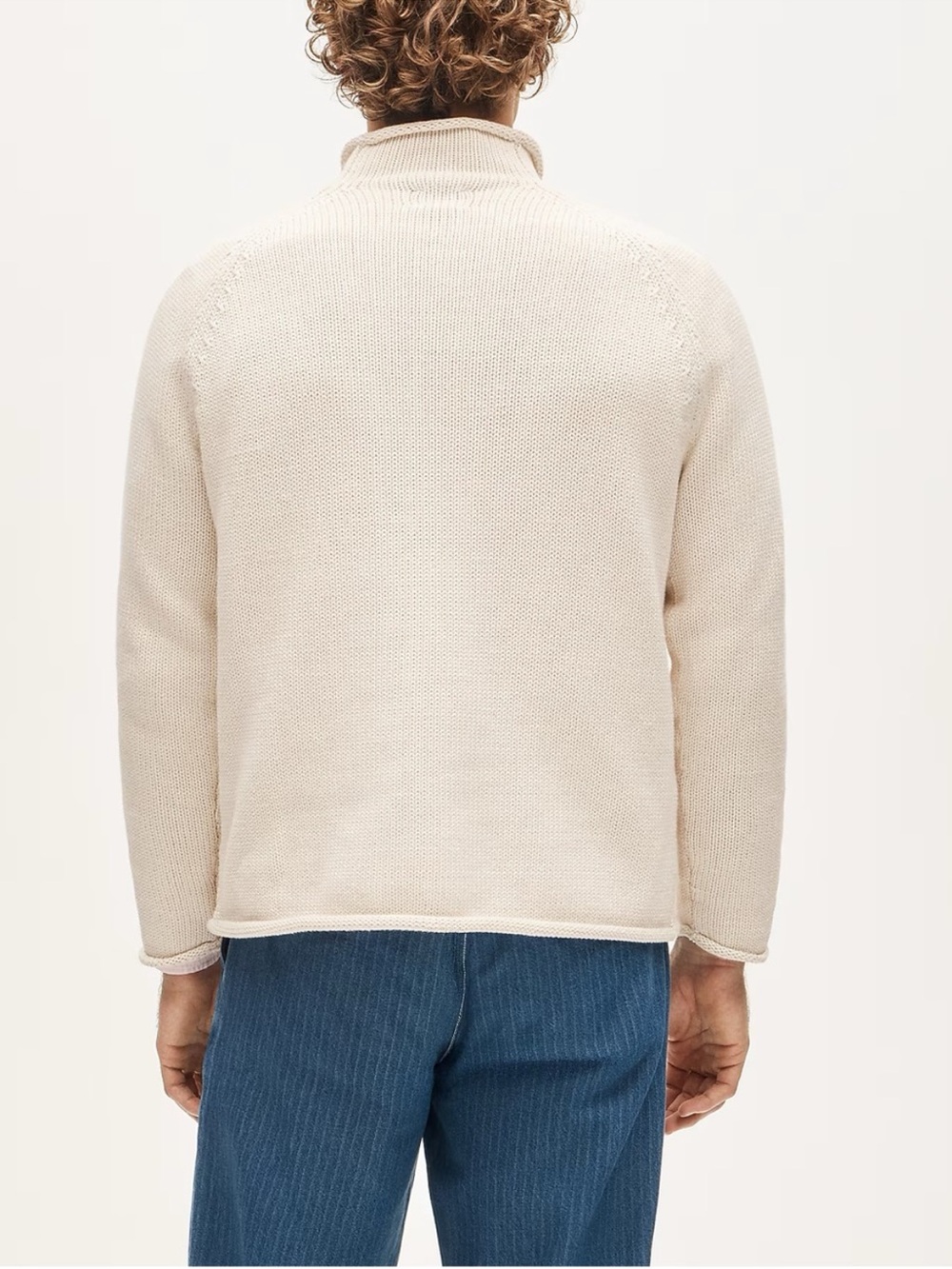 NWT J. Crew 1988 Rollneck Sweater Cotton Cream Mountain White Sz S - Picture 4 of 15